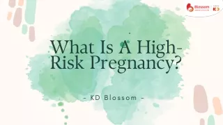 What Is A High-Risk Pregnancy