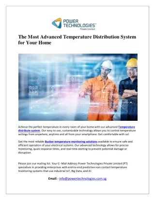 Smart Temperature Distribution Solutions for Your Home or Business