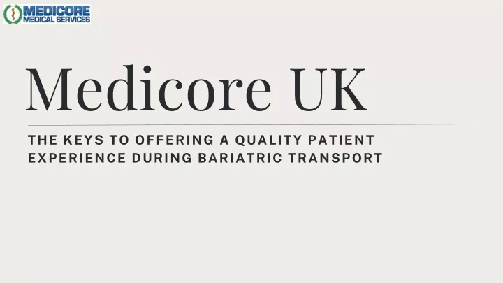 medicore uk