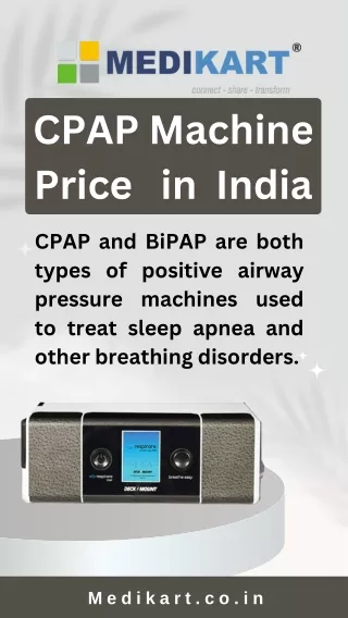 CPAP & BiPAP Machine Price List 2023 - Buy in India
