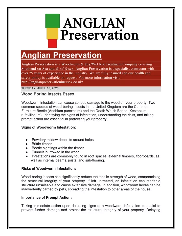 anglian preservation