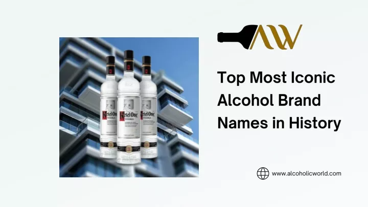 top most iconic alcohol brand names in history