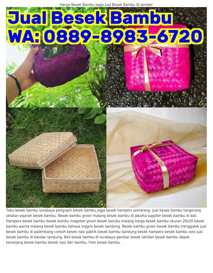 harga besek bambu jogja jual besek bambu di jember