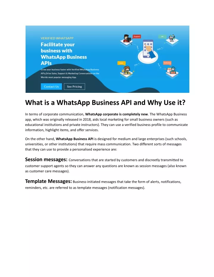 what is a whatsapp business api and why use it