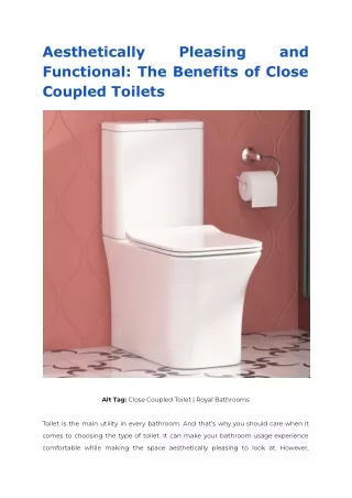 aesthetically functional the benefits of close