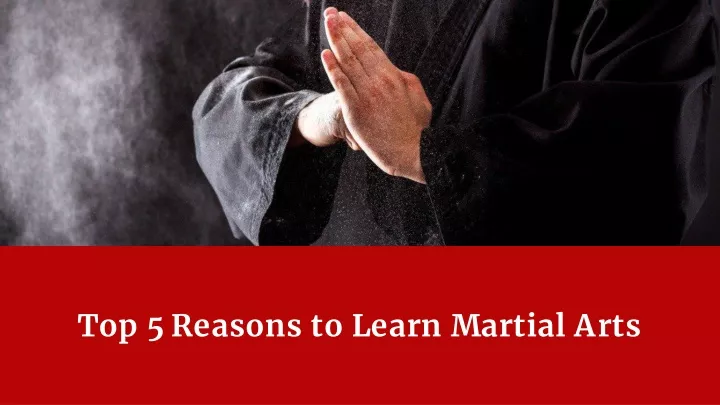 top 5 reasons to learn martial arts