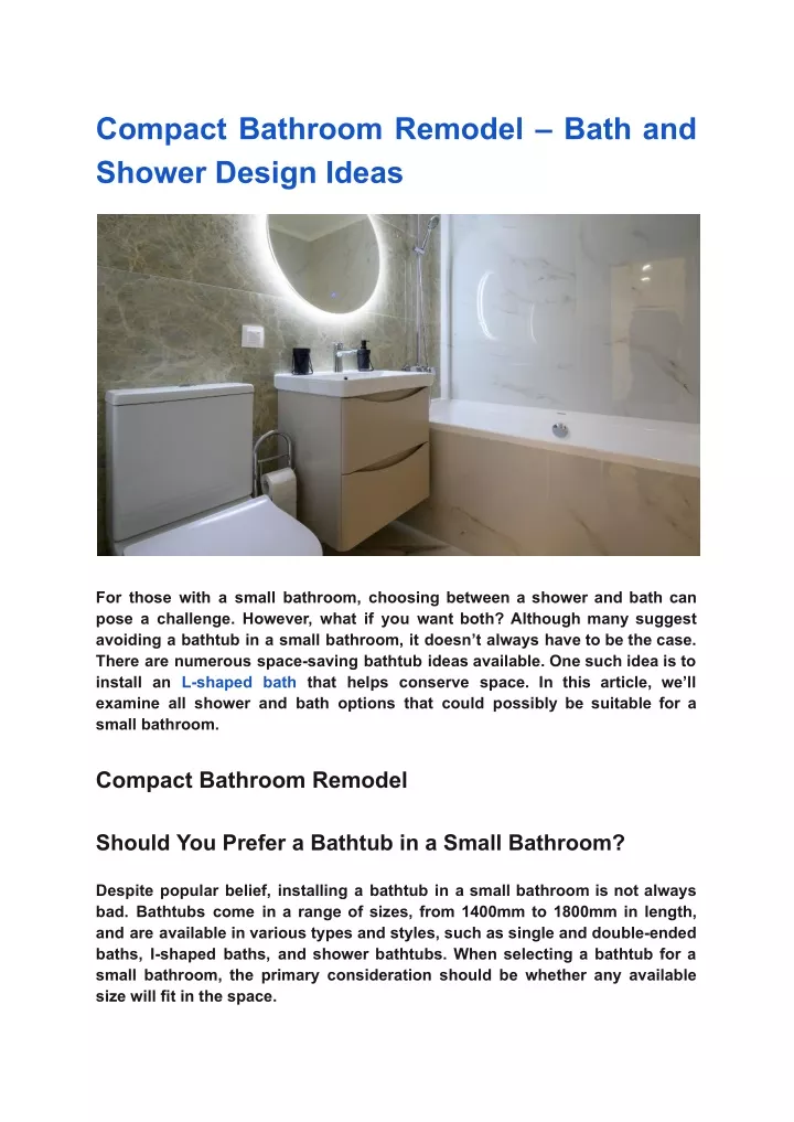 compact bathroom remodel bath and shower design