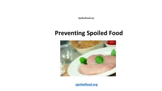 Preventing Spoiled Food