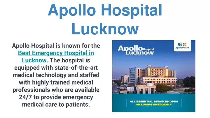 apollo hospital lucknow