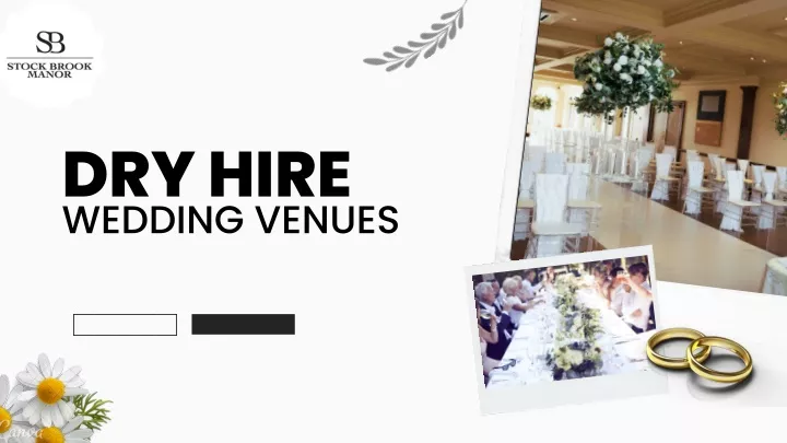 dry hire wedding venues