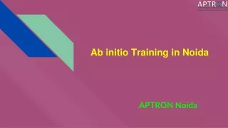 Ab initio Training in Noida