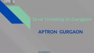 Java Training in Gurgaon