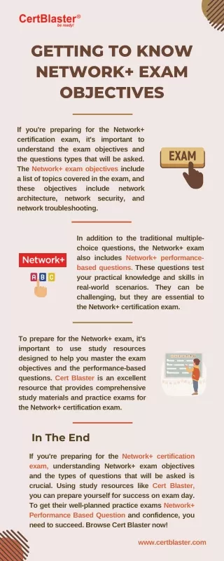 Getting to Know Network  Exam Objectives