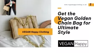 Get the Vegan Golden Chain Bag for Ultimate Style