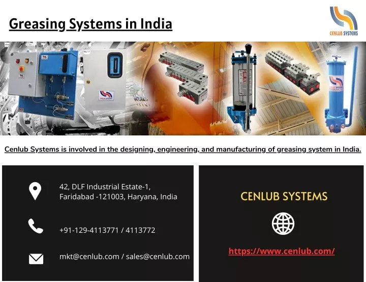greasing systems in india