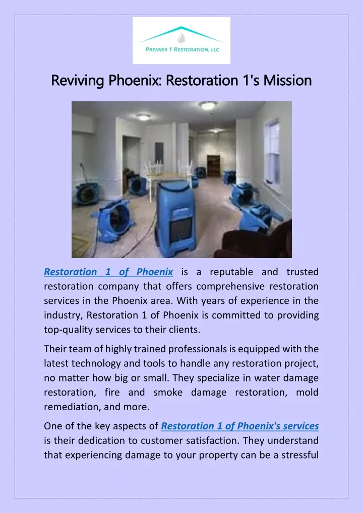 reviving phoenix restoration 1 s mission reviving