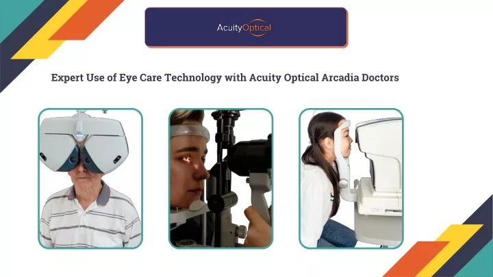 expert use of eye care technology with acuity