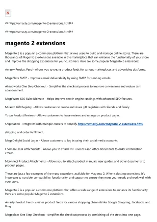 https amasty com magento 2 extensions html