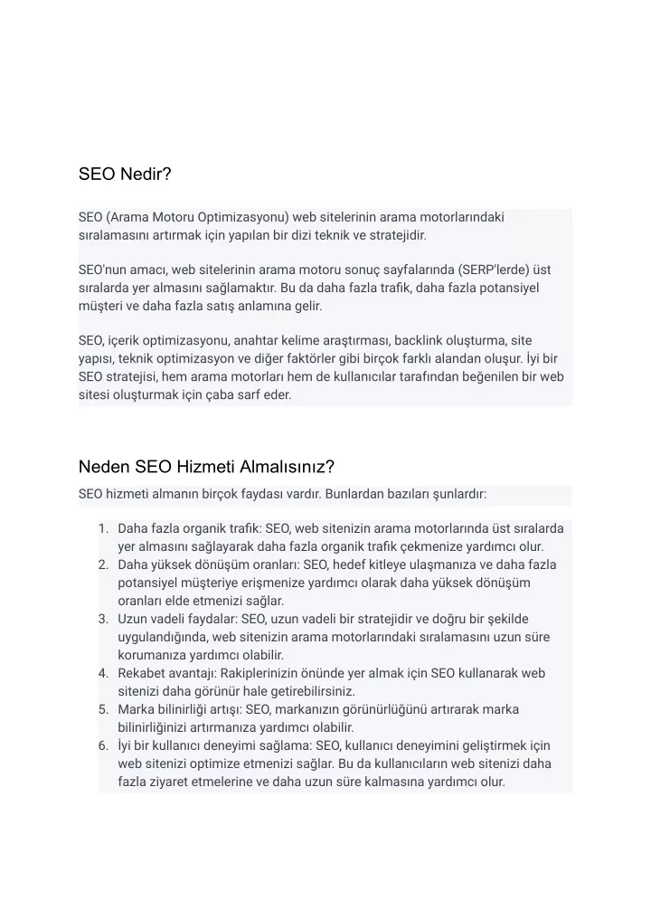 seo nedir