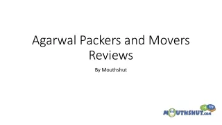 Agarwal Packers and Movers Reviews Mouthshut