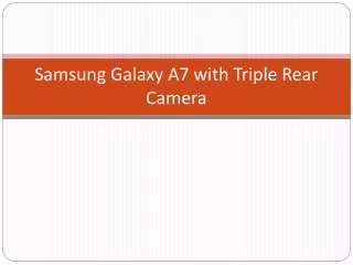 samsung galaxy a7 with triple rear camera