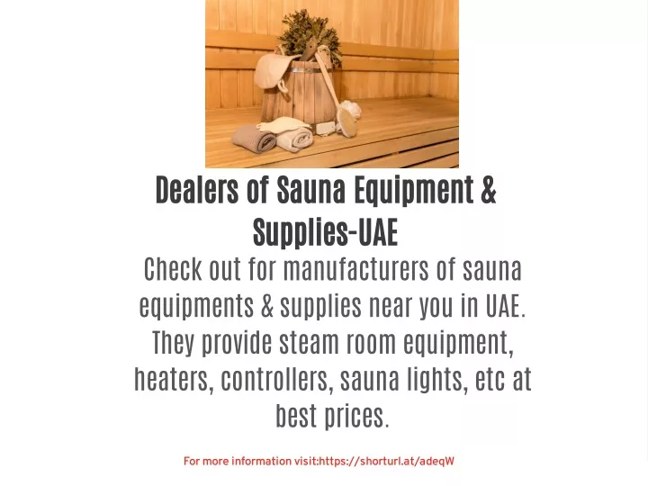 dealers of sauna equipment supplies uae check