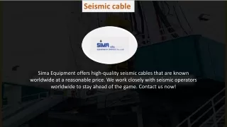 Seismic cable