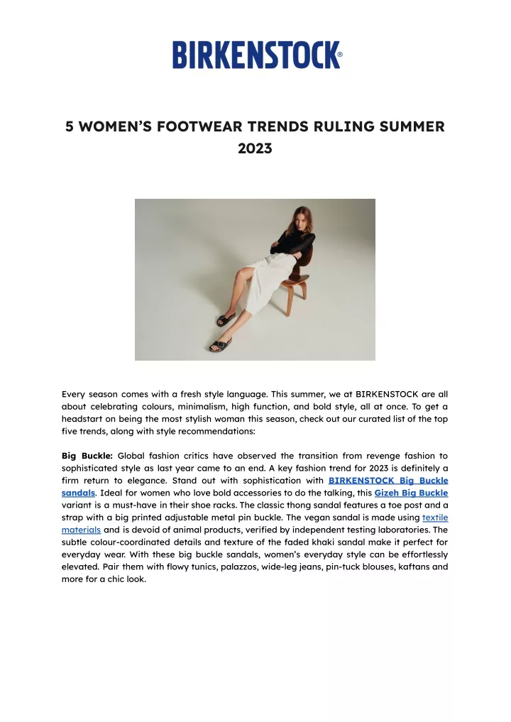 5 women s footwear trends ruling summer 2023