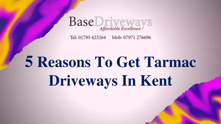 5 reasons to get tarmac driveways in kent