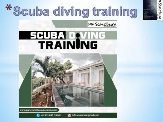 Scuba diving training