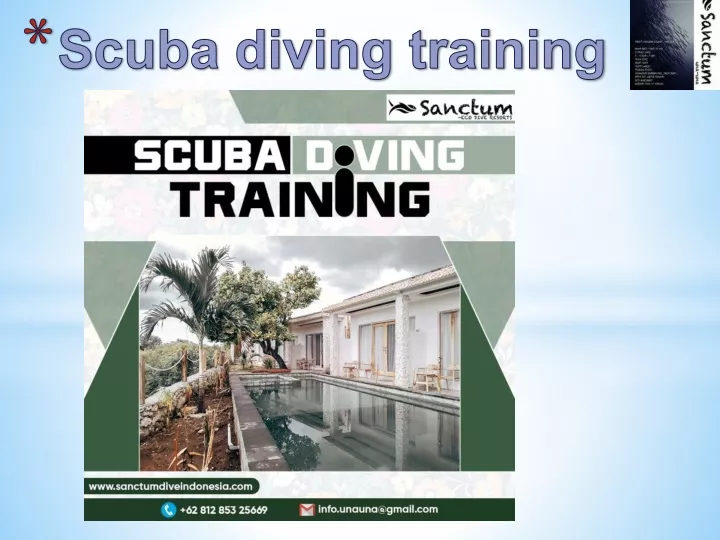 scuba diving training