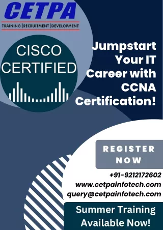 Jumpstart your IT Career with CCNA Certification!