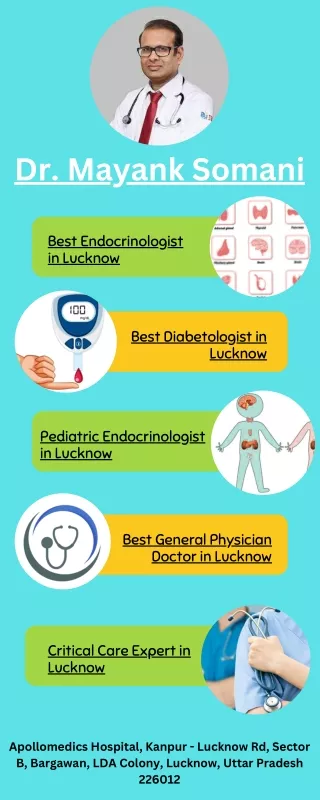 Pediatric endocrinologist in Lucknow - Dr Mayank Somani