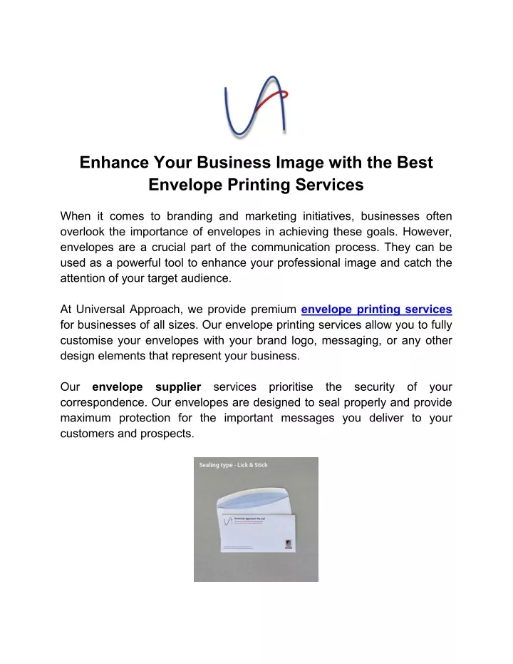 enhance your business image with the best