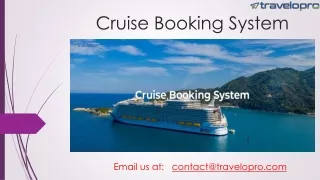 cruise booking system