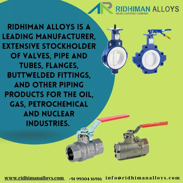 ridhiman alloys is a leading manufacturer