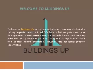 Start Your Property Investment with Buildings Up