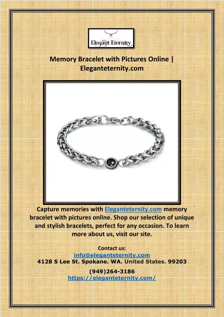 memory bracelet with pictures online