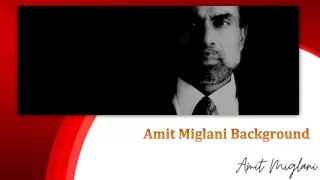 Amit Miglani Background