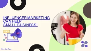 Influencer Marketing can Help Small Business