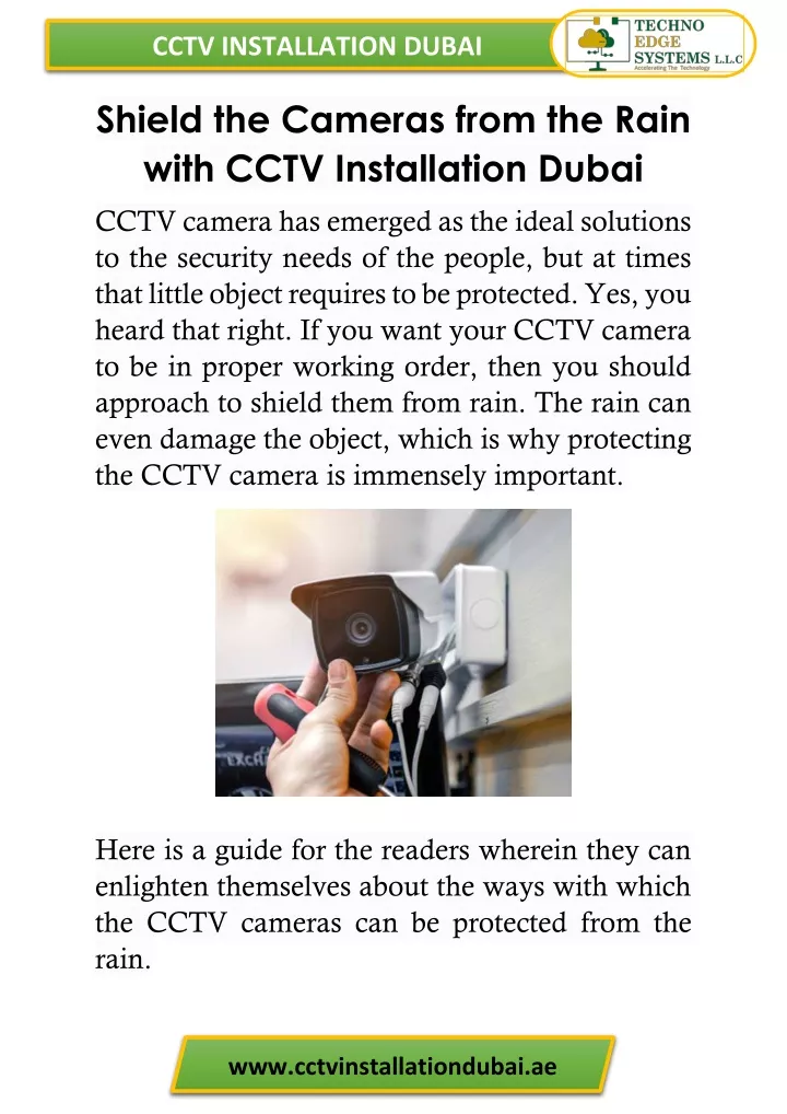 cctv installation dubai