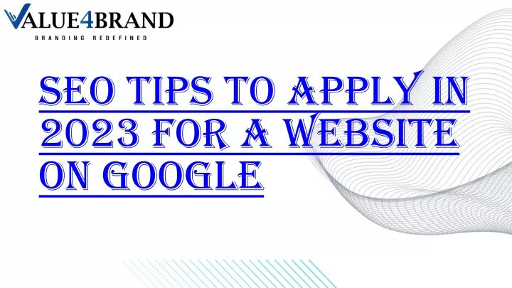 seo tips to apply in 2023 for a website on google