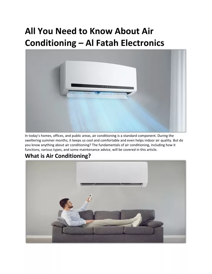 all you need to know about air conditioning