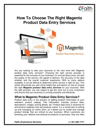 how to choose the right magento product data