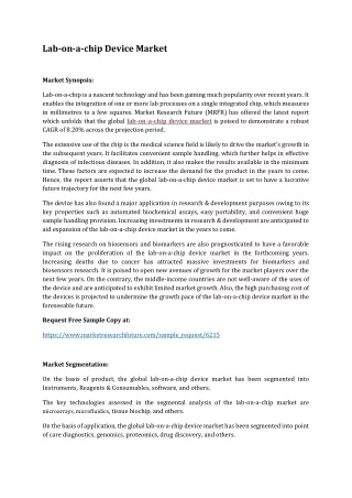 lab on a chip device market