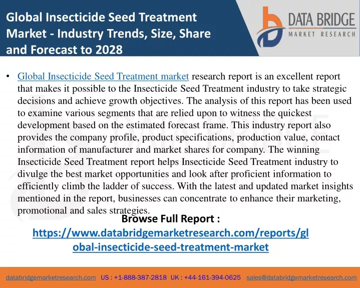 global insecticide seed treatment market industry