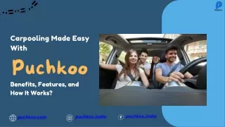 Carpool App: Offer a Ride on Our Car Sharing Platform | Puchkoo