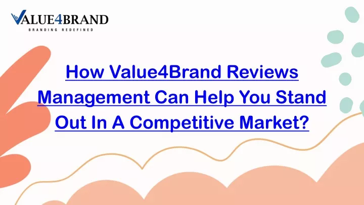 how value4brand reviews management can help