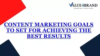content marketing goals to set for achieving