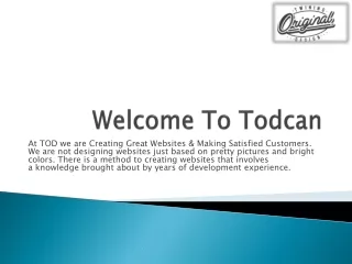 welcome to todcan